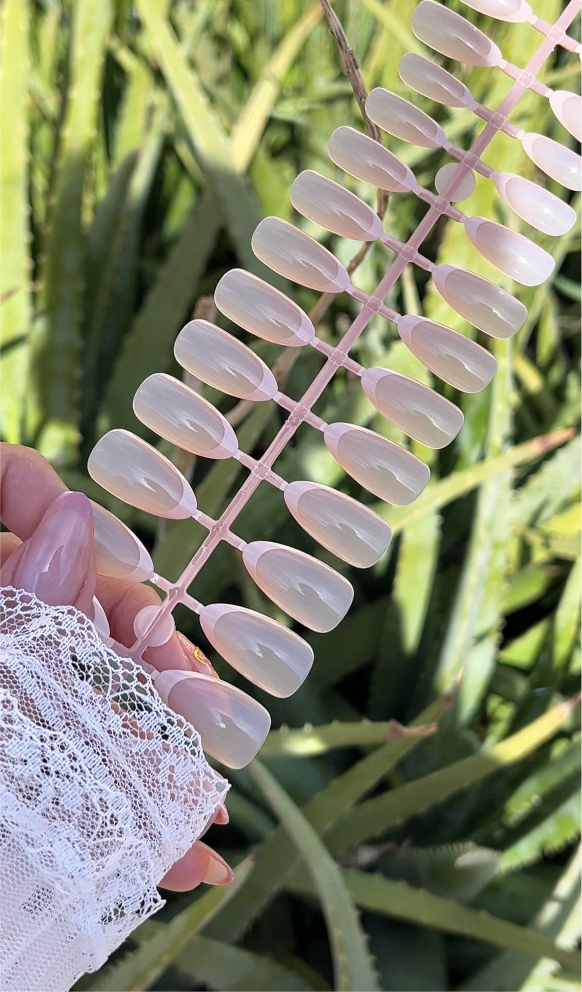 Softgel almendras largas tonos pastel french perfecto