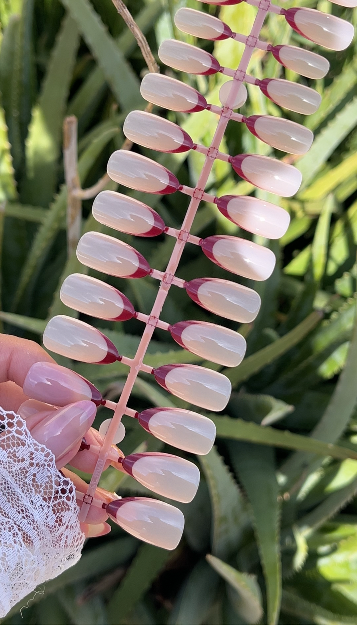 Softgel almendras largas tonos pastel french perfecto